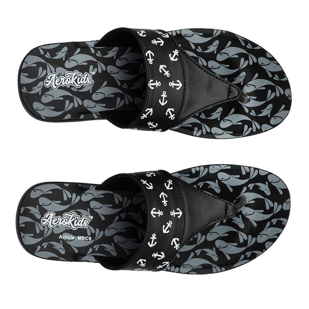 Aerokids Girls Slipper #MBC9 - BLACK