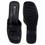 Chips Women Slippers #4809 - BLACK