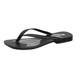 Chips Women Slipper #9555 - BLACK + WHITE