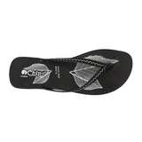 Chips Women Slipper #9555 - BLACK + WHITE