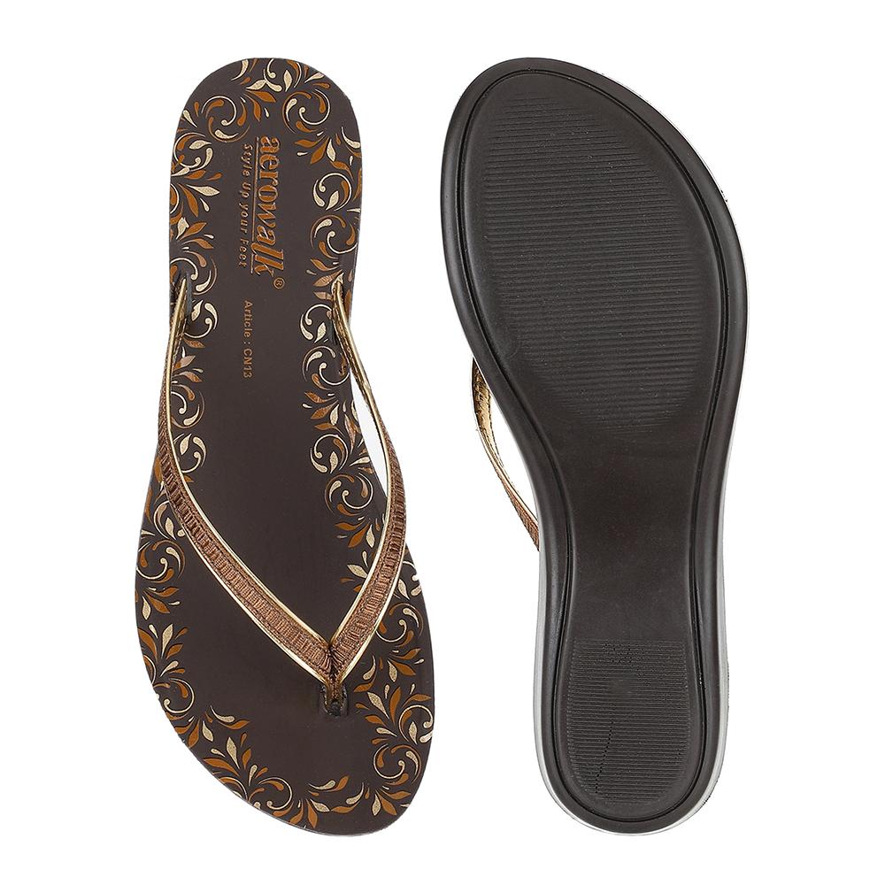Aerowalk Women Slippers #CN13 - COPPER