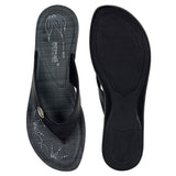 Aerowalk Women Slipper #GE15 - BLACK