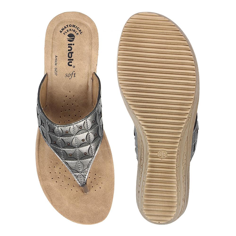Inblu Women Slipper #GZ37 - GUN METAL
