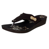 Inblu Women Slipper #91J3 - BLACK & BEIGE