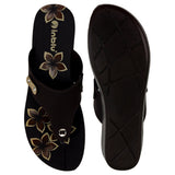 Inblu Women Slipper #91J3 - BLACK & BEIGE