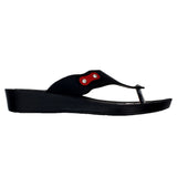 Inblu Women Slipper #91J3 - BLACK & RED