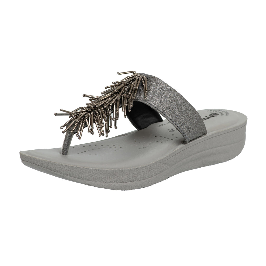 Inblu Women Slipper #CR37 - GUN METAL
