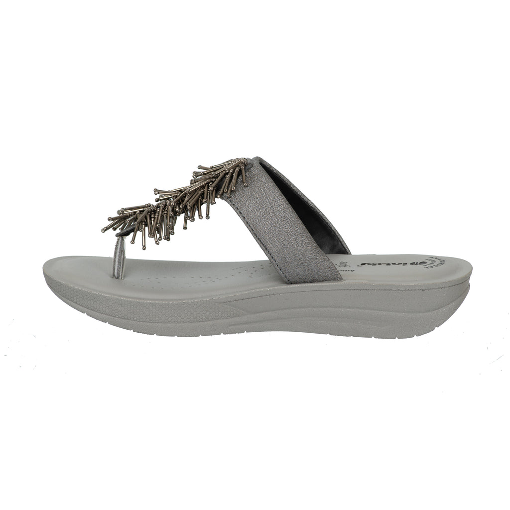 Inblu Women Slipper #CR37 - GUN METAL