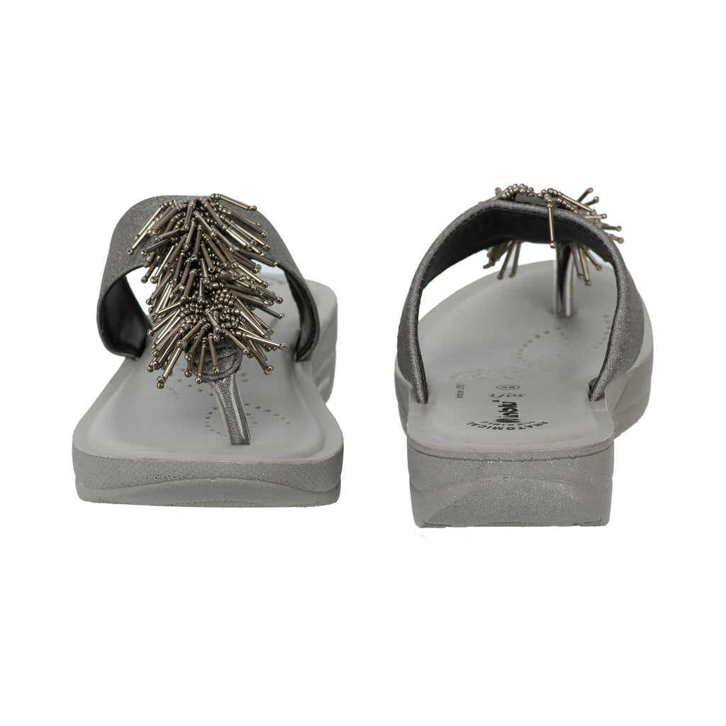 Inblu Women Slipper #CR37 - GUN METAL