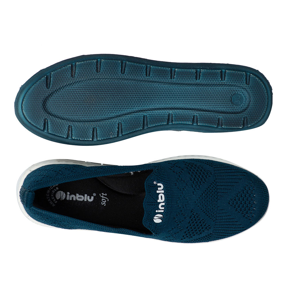 Inblu Women Belly Shoes #WG08 - TEAL BLUE