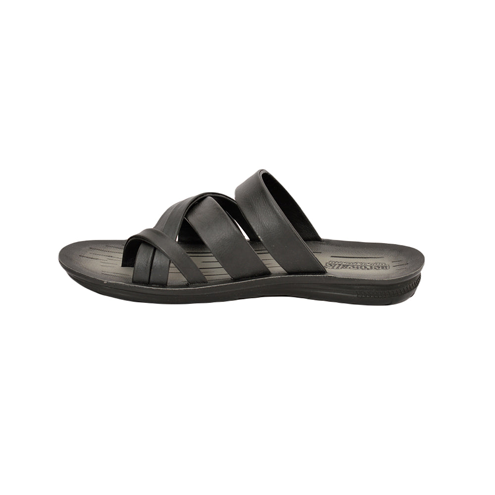 Aerowalk Men Slippers #AK01 - BLACK