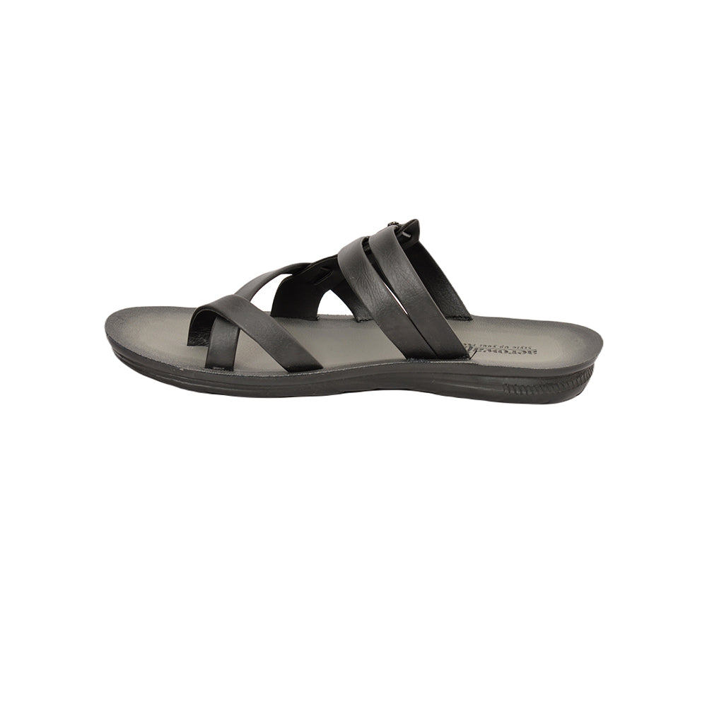 Aerowalk Men Slippers #AK08 - BLACK