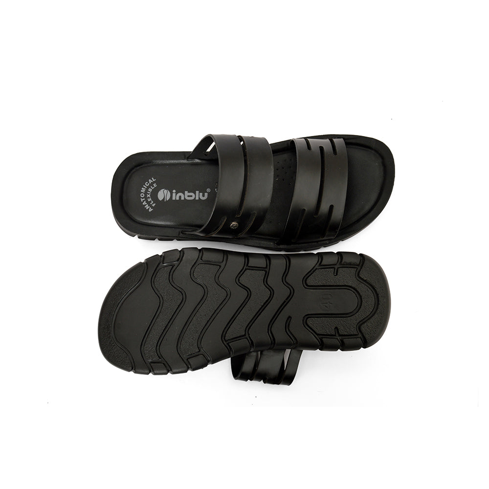 Inblu Men Slippers #MM04 - BLACK