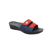 Aerowalk Women Slipper #0423 - RED & BLUE