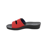 Aerowalk Women Slipper #0423 - RED & BLUE