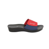 Aerowalk Women Slippers #0440 - RED & BLUE