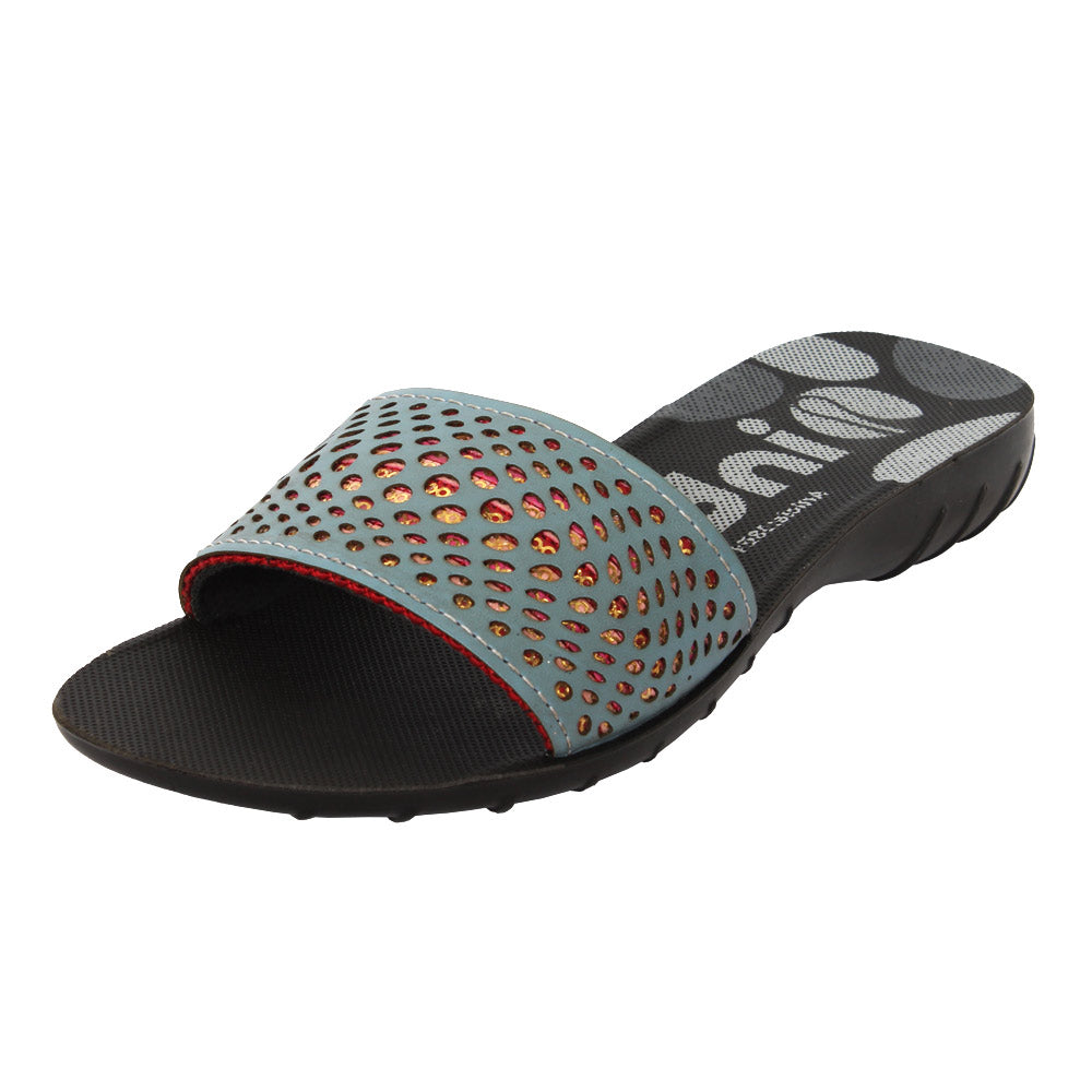 Inblu Women Slipper #38E1 - TEAL BLUE