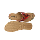 Aerowalk Women Slippers #9213 - CHERRY & GOLD