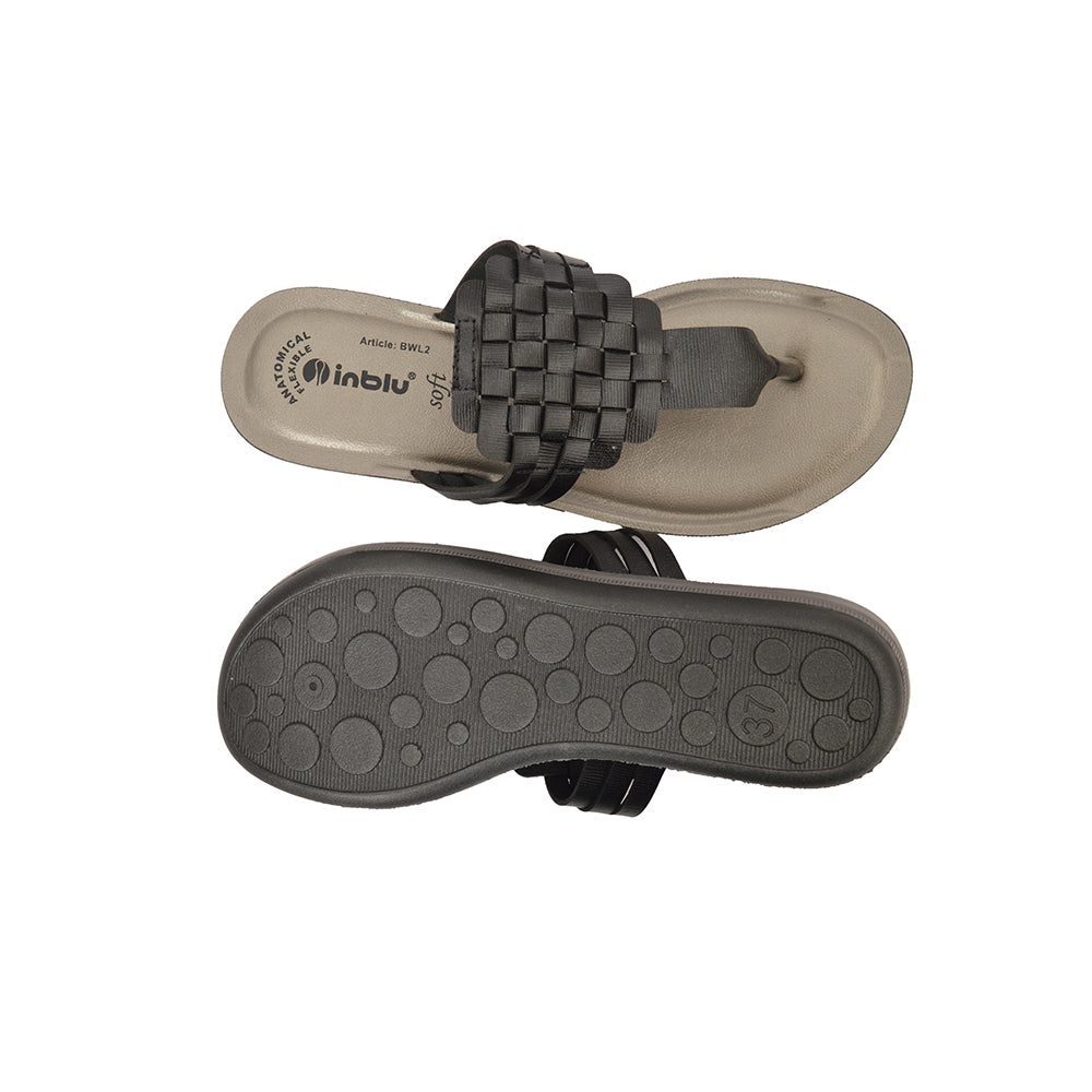 Inblu Women Slippers #BWL2 - BLACK