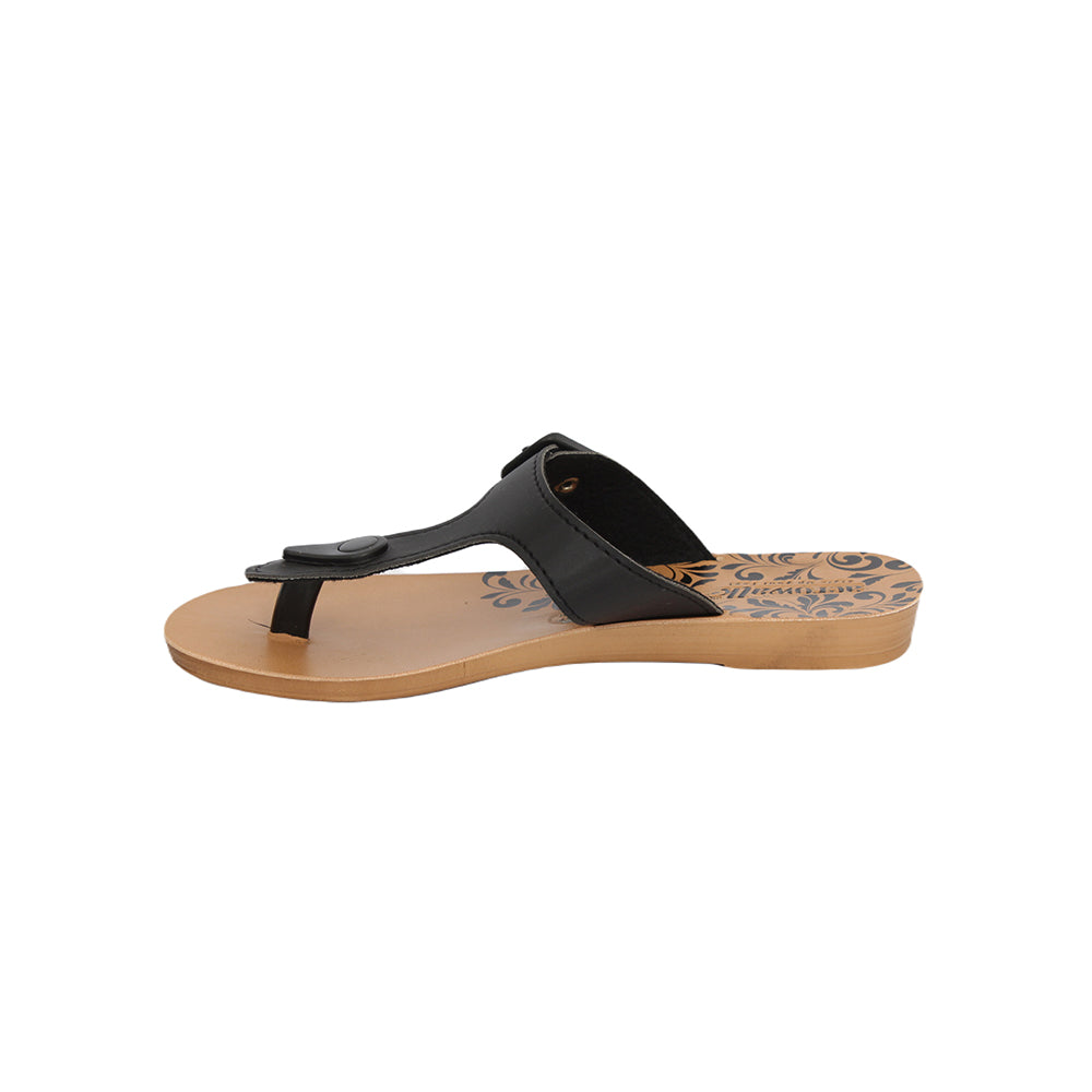 Aerowalk Women Slippers #IRD7 - BLACK