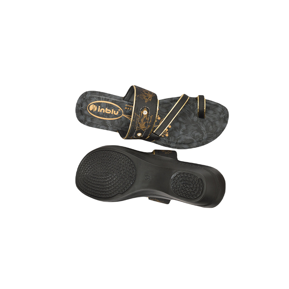 Inblu Women Slippers #SPCE - BLACK