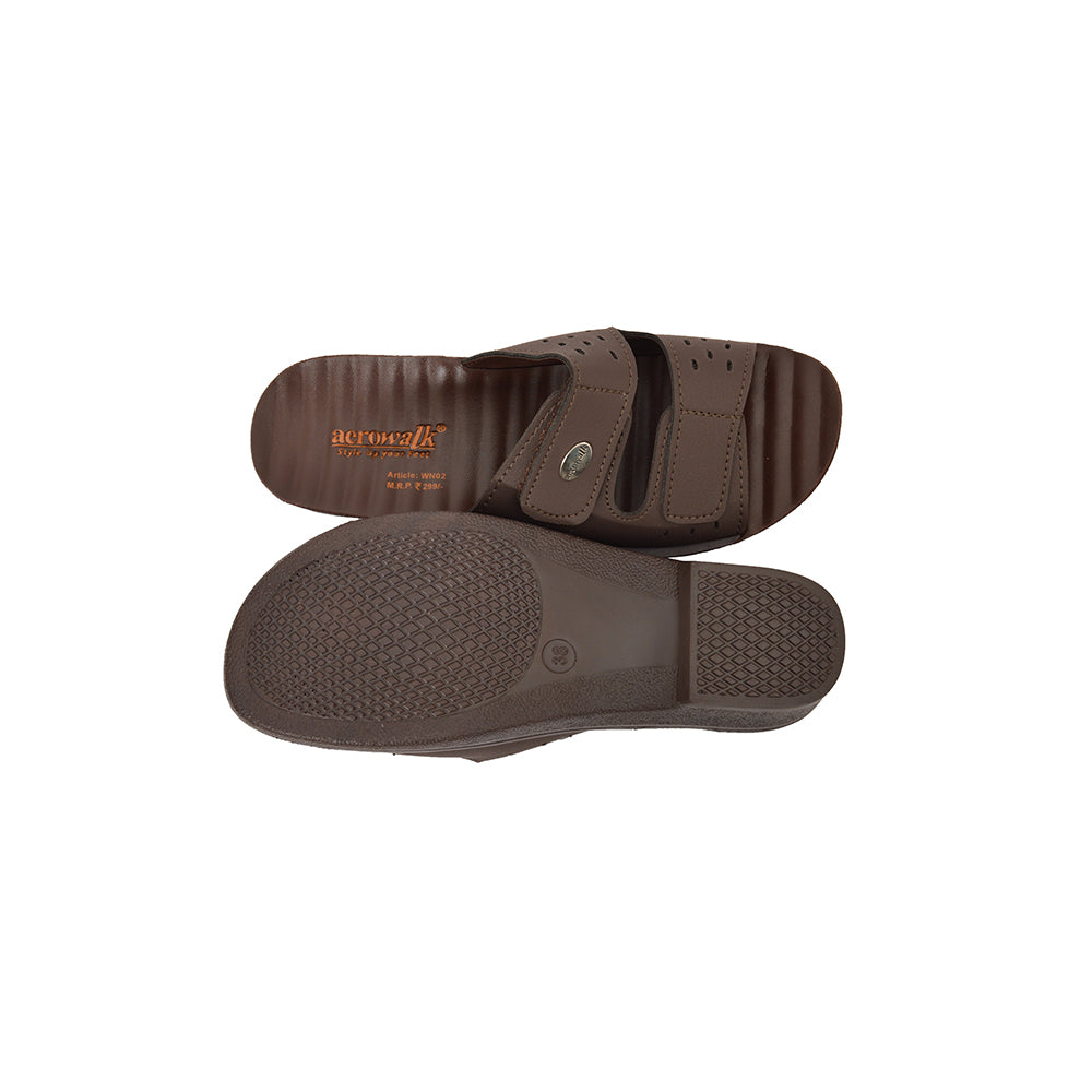 Aerowalk Women Slippers #WN02 - BROWN