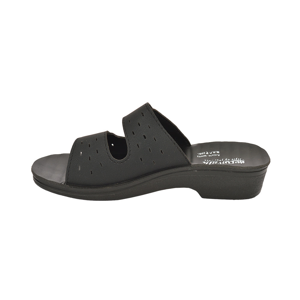 Aerowalk Women Slippers #WN02 - BLACK