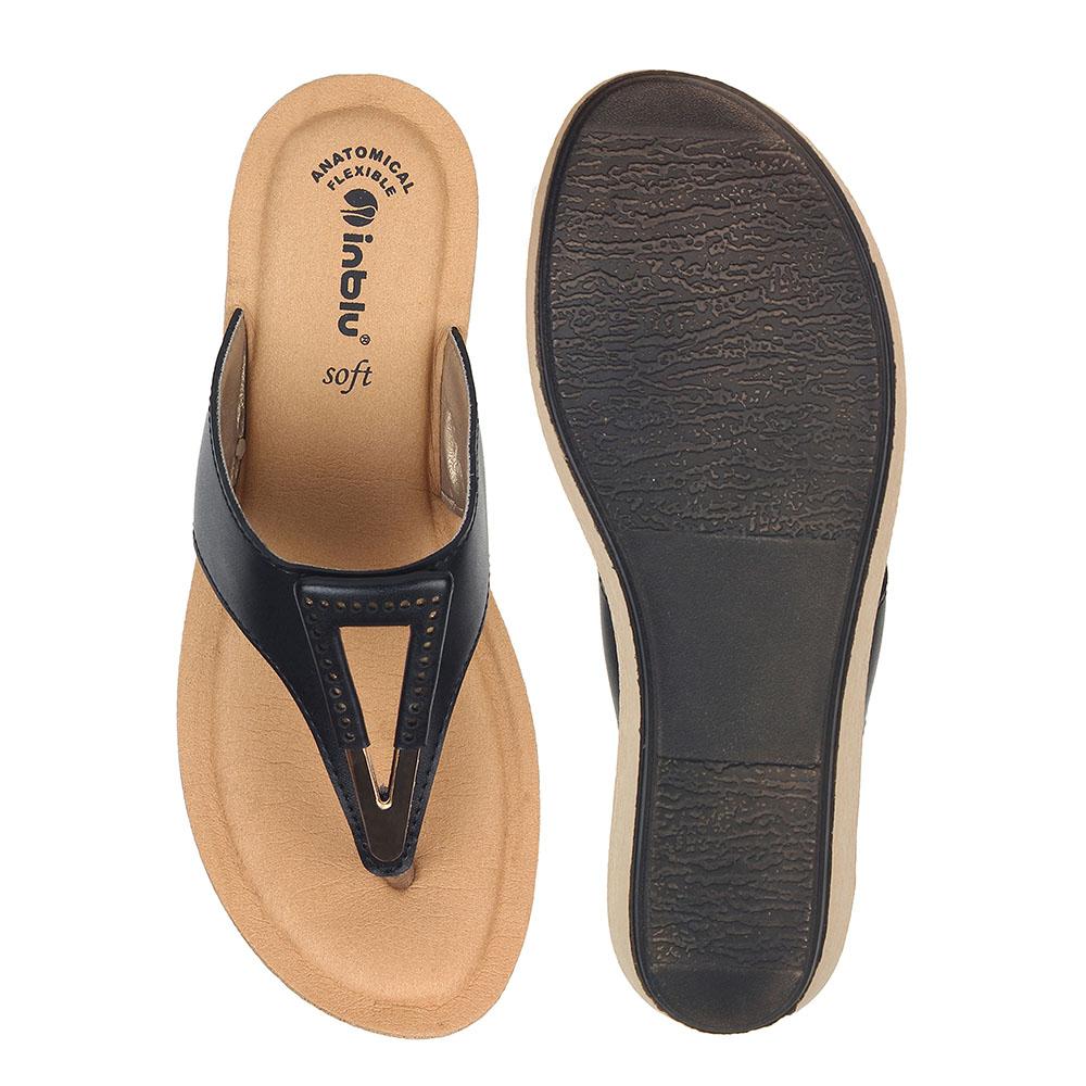 Inblu - Women's imitation leather slippers |LaScarpaShop