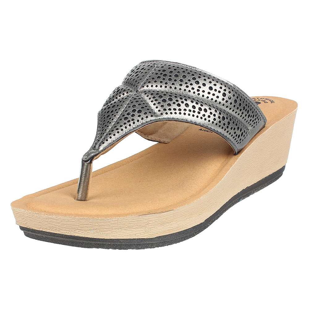 Inblu Women Slipper #JF15 - GUN METAL