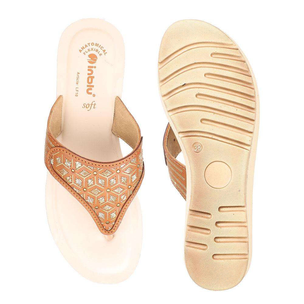 Inblu Women Slipper #LF10 - TAN