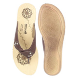 Aerowalk Women Slipper #NB20 - BROWN