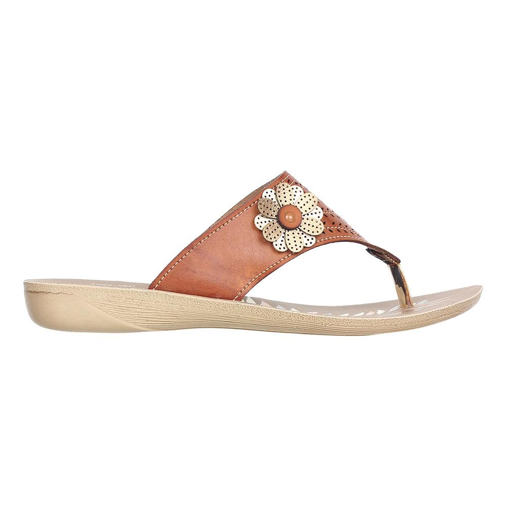 Aerowalk Women Slipper #NB37 - TAN