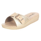 Inblu Women Sandal #PC03 - BEIGE & GOLDEN