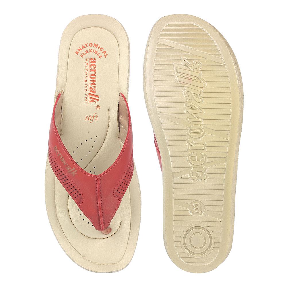 Aerowalk Women Slipper #QZ05 - RED