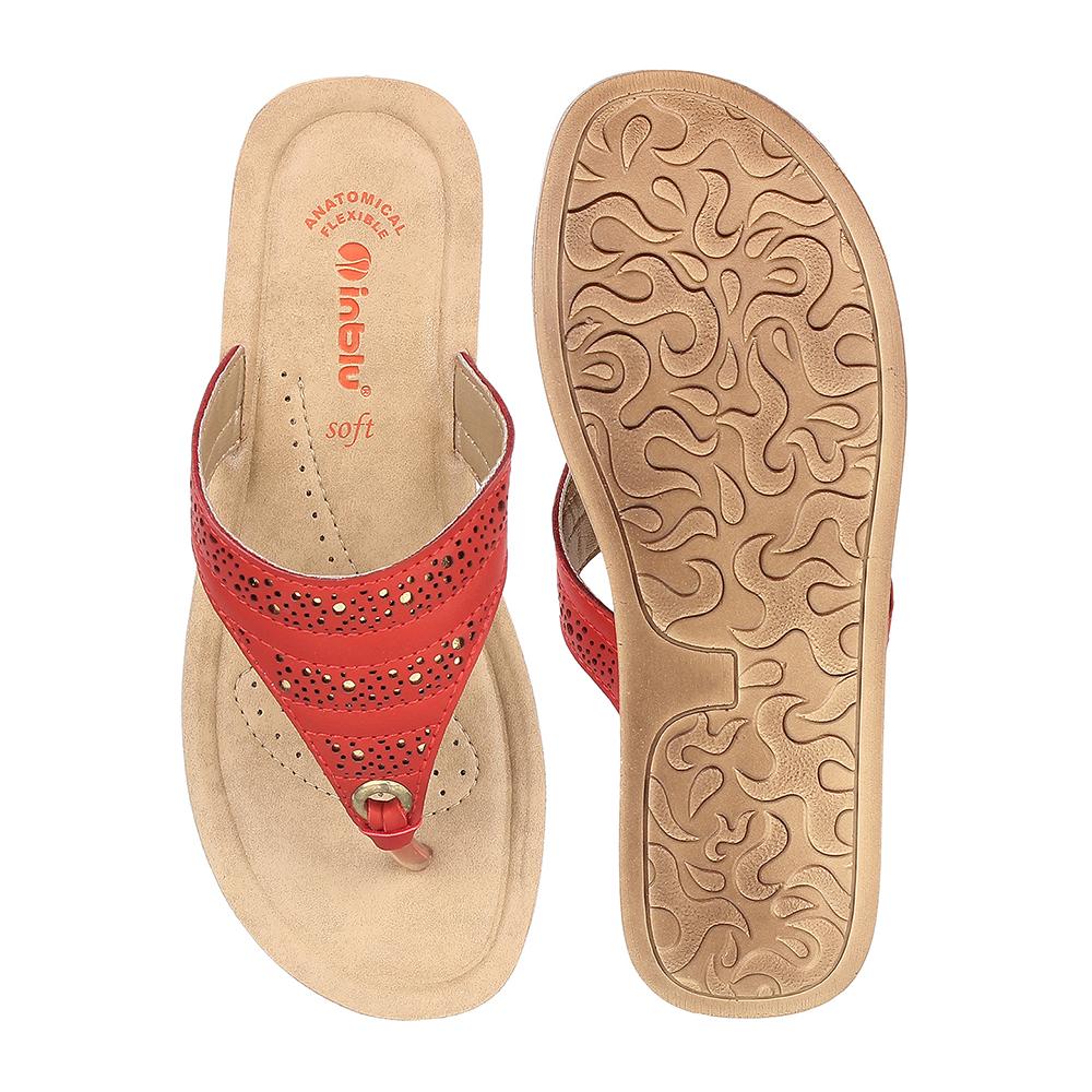 Inblu Women Slipper #ZM01 - RED